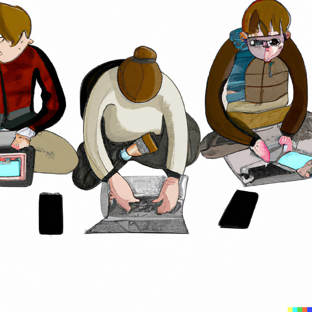 People learning in group